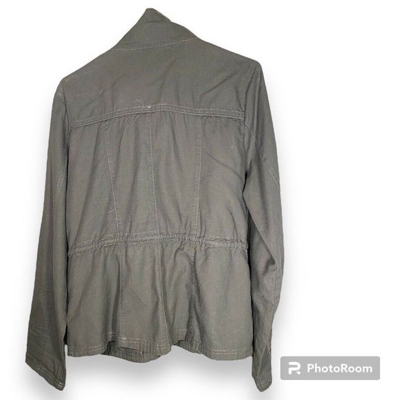 Ashley By 26 International Medium Green Grey Women’s Utility Jacket - Picture 3 of 6